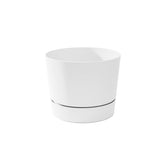 Root & Vessel maceta frontal blanco mate muestra estética y minimalismo
