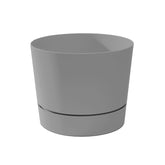 Root & Vessel vista frontal de la maceta mostrando diseño MCM y versatilidad