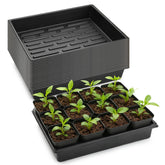 RooTrimmer bandejas frontales pack mostrando cantidad y forma, ideal organización