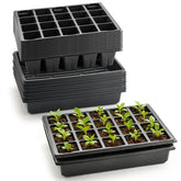 RooTrimmer bandeja frontal con celdas mostrando 20 plantas, organización eficiente