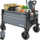 ROSONG vista frontal del carrito mostrando capacidad y estabilidad