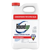 Roundup envase frontal mostrando concentrado y beneficio de cobertura extensa