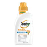 Roundup botella frontal mostrando concentrado y rendimientos