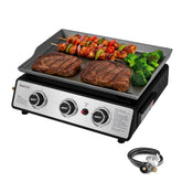 Royal Gourmet vista frontal de la parrilla portátil con diseño compacto y estable