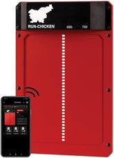 RUN-CHICKEN vista frontal del modelo T50 mostrando diseño rojo y robustez