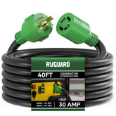 RVGUARD vista frontal del enchufe y toma para conexión segura