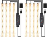 RWNTAO vista frontal del pack de tiras LED mostrando diseño compacto y control