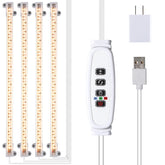 RWNTAO vista frontal de lámpara LED, muestra diseño compacto y potencia