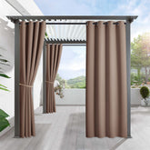 RYB HOME cortina exterior frontal mostrando diseño y protección