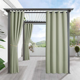 RYB HOME cortina exterior frontal mostrando cobertura y privacidad