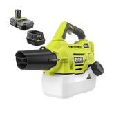RYOBI P2850 vista frontal mostrando depósito y ergonomía para trabajo móvil