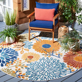 SAFAVIEH alfombra frontal crema y rojo con diseño vibrante y duradero