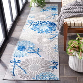 SAFAVIEH alfombra Cabana frontal mostrando patrón costero y protección contra manchas