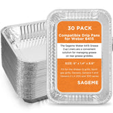 Sageme bandeja frontal empaque mostrando paquete de 30 unidades y conveniencia