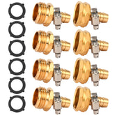 Sanpaint conector de latón frontal mostrando el conjunto y durabilidad