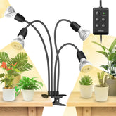 SANSI vista frontal de la lámpara LED para cultivo mostrando diseño compacto y salida luminosa