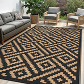 sarben alfombra exterior frontal mostrando patrón y colores resistente