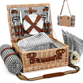 SatisInside cesta frontal lista para picnic, transmite elegancia y practicidad