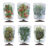 SATXTREM paquete frontal de 6 mallas azules protegiendo plantas, solución durable