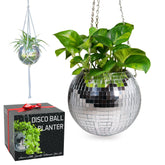 SCANDINORDICA maceta disco frontal empaquetada lista para regalo mostrando brillo