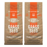 Scotts bolsa frontal de bermudagrass mostrando la marca y beneficio de cobertura