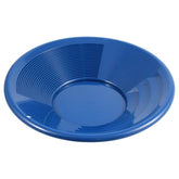 SE batea 12 pulgadas vista frontal mostrando forma y color azul para fácil detección de oro