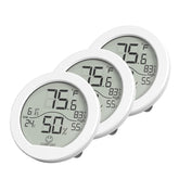 SECRUI KR-TH1 frente con pantalla clara que muestra temperatura y humedad para fácil lectura