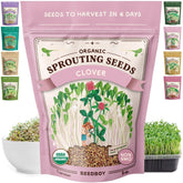 Seedboy frente del empaque mostrando semillas orgánicas y beneficios de cultivo