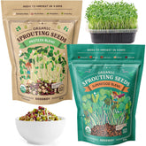 Seedboy frente del empaque mostrando dos bolsas, conveniencia y variedad