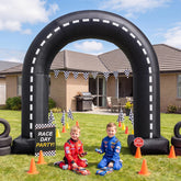 Seenelling arco frontal negro y blanco creando entrada impactante