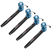 SENIX vista frontal del pack de 4 sopladores, potencia para equipos