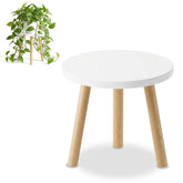 SEQUEDA vista frontal del soporte blanco mostrando estabilidad y diseño