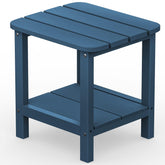 SERWALL mesa frontal azul mostrando diseño duradero y elegante