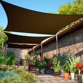ShadeMart vista frontal del toldo en empaque mostrando tamaño y color