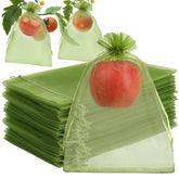 Shintop vista frontal del empaque mostrando 100 bolsas verdes para proteger fruta