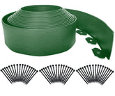 shsyue vista frontal del kit mostrando longitud y color verde, define bordes de jardín