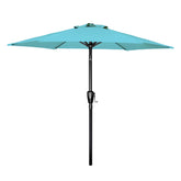 Simple Deluxe vista frontal turquesa que aporta sombra cómoda