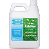 Simple Lawn Solutions envase frontal muestra etiqueta clara y aplicación rápida