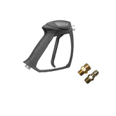 SIMSPON pistola frente y empaquetado mostrando compatibilidad universal