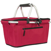SIYUAN cesta frontal roja mostrando capacidad y diseño resistente