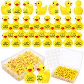 Skylety patito frontal mostrando color amarillo y mensaje motivador