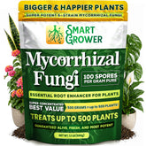 Smart Grower frente del paquete mostrando contenido y beneficio de esporas activas