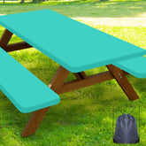 Smiry funda de mesa frontal color teal protegiendo superficie y estilo