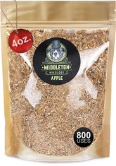 SmokeTop virutas de manzano frontal mostrando bolsa y beneficio aroma