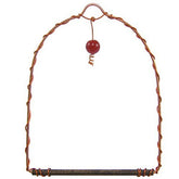 Songbird Essentials columpio frontal mostrando madera y cobre, añade atractivo visual