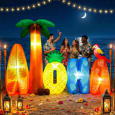 Sonwyoung letrero ALOHA frontal mostrando colores vivos y atractivo visual
