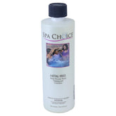 SpaChoice botella frontal mostrando etiqueta y uso preventivo para manchas