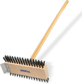 SPARTA cepillo frontal mostrando cerdas firmes y bloque de madera para limpieza potente