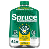 Spruce envase de 64 oz frente mostrando etiqueta clara y uso fácil