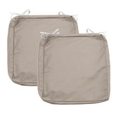 Sqodok vista frontal del pack de 2 fundas 18x18 para renovar cojines